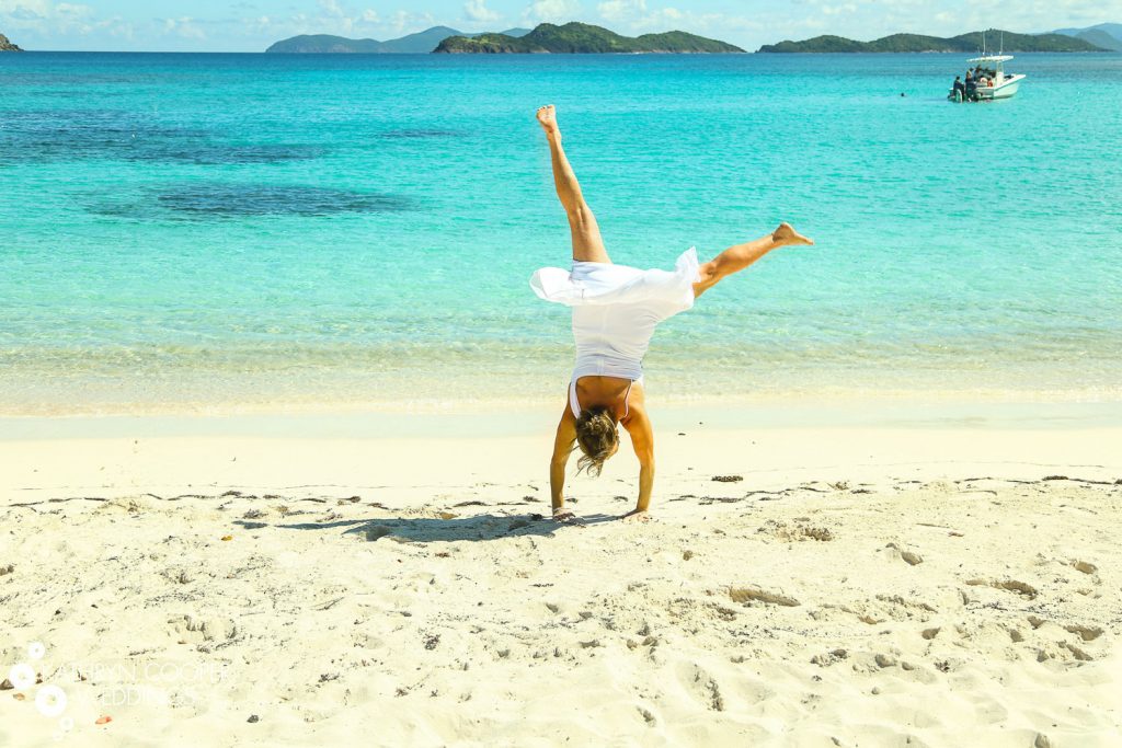 Eloping in the US Virgin Islands - sand in your toes beach wedding Lindquist Beach STT